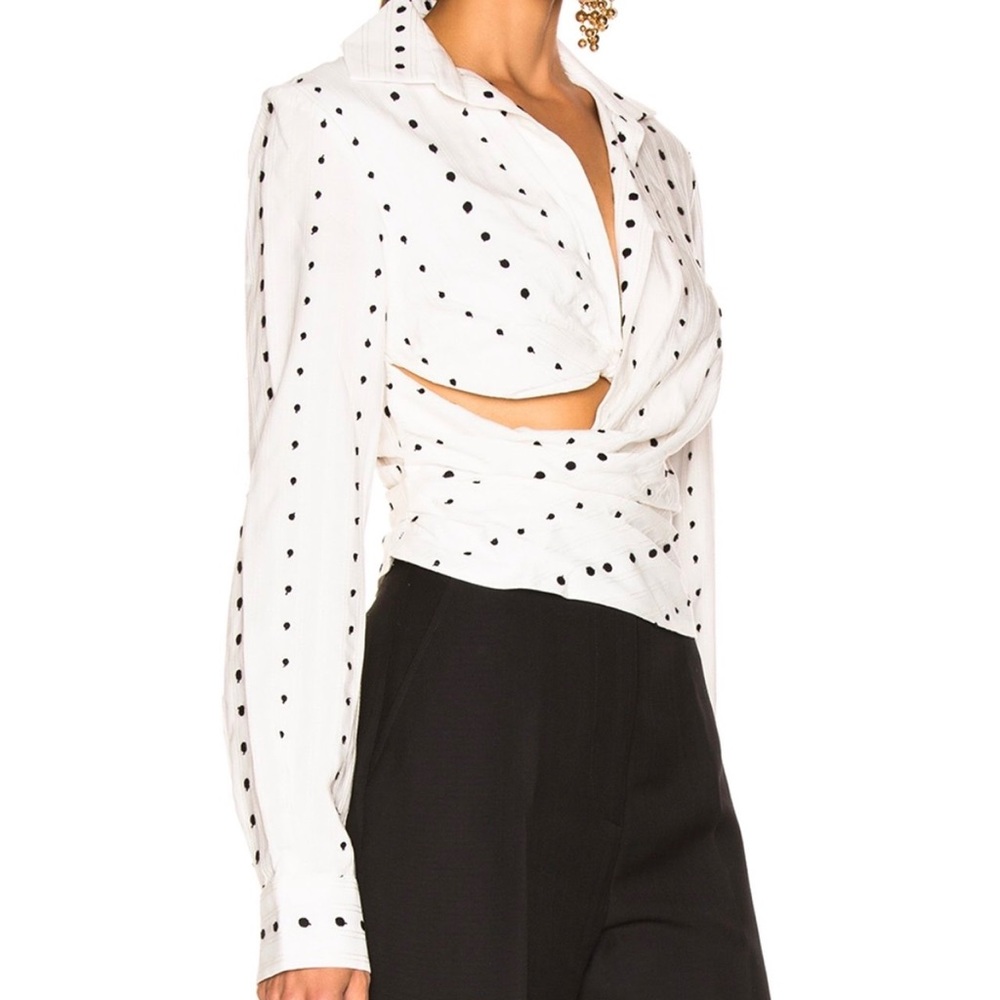 Jacquemus le soul polka dot top